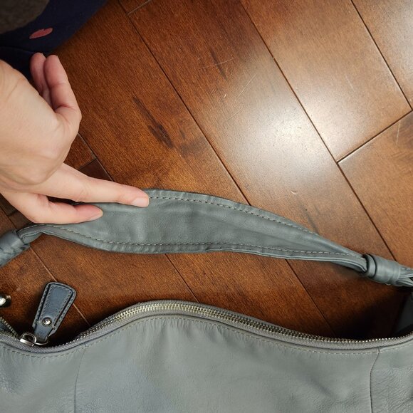 Coach Kristin gray leather hobo bag - Picture 9 of 15